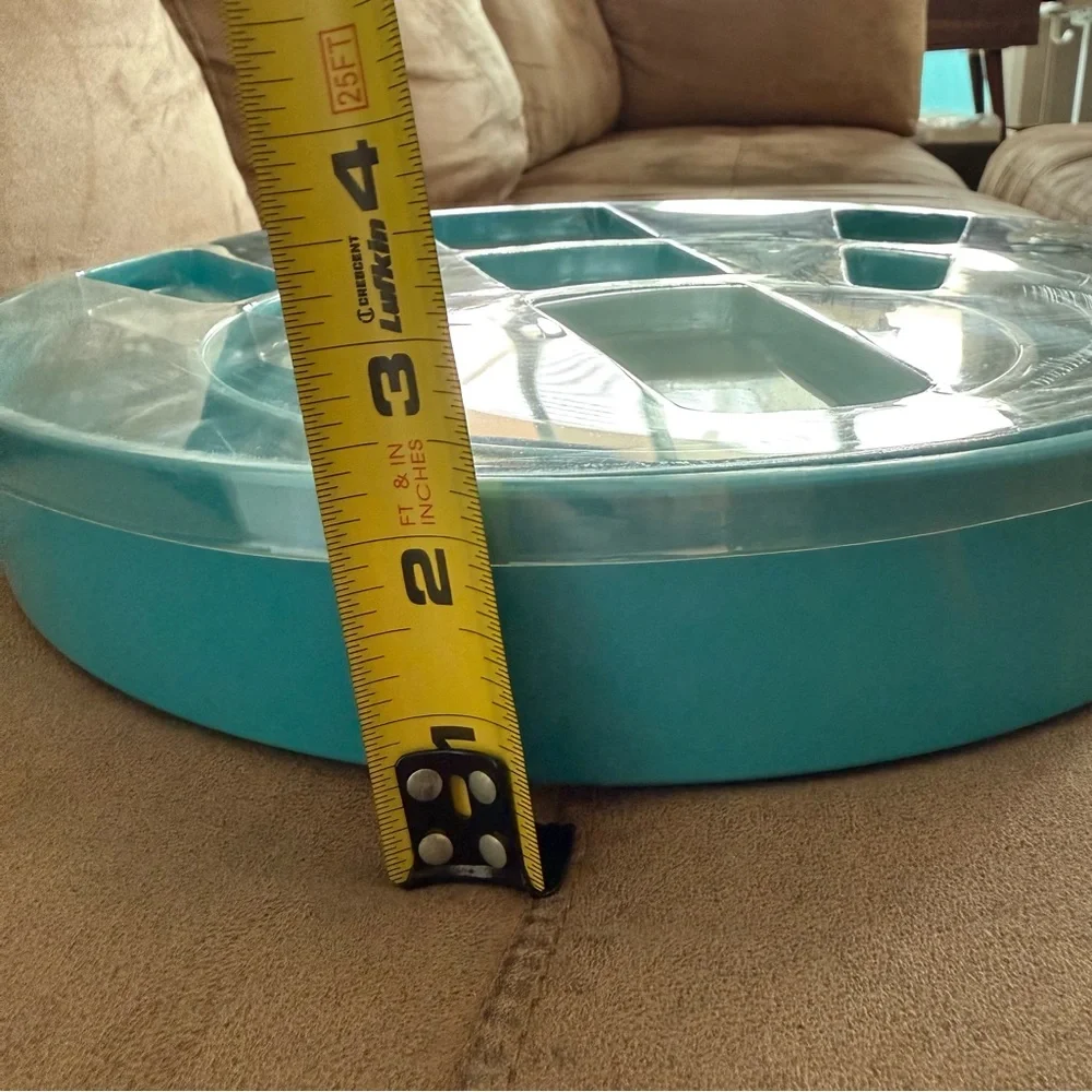 ❤️ Stackable Turquoise Serving Bowl Set